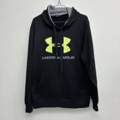 UNDER ARMOUR メンズ　パーカー ブラック/イエロー　Ｌ　Ｕ9