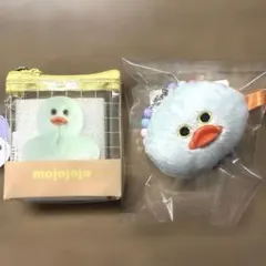 mojojojo クリアポーチとビーズチェーン付きフェイスマスコット　ヒヨコ