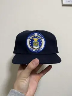 80〜90sアメリカ空軍 キャップ ネイビー ヴィンテージ