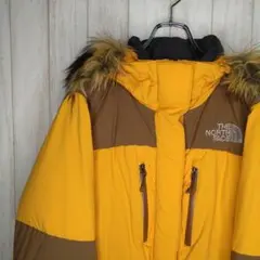 《激レア》ノースフェイス☆ダウンジャケットXL刺繍イエローD31122