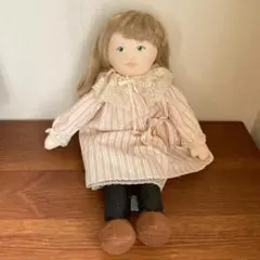 米山京子先生の教室で作りました。青と白の花柄ドレスの人形 - メルカリ