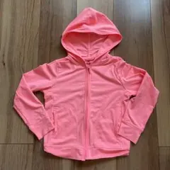 UNIQLO エアリズムUVカットジップパーカー 110 ピンク　ドライ