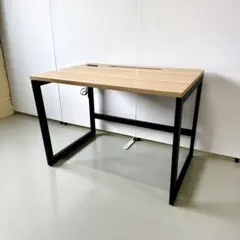 【9台有り！配送可★】RFヤマカワ Lismデスク コンセント付 都内配送0円～☆】中古オフィスデスク＋チェア① Lismデスク