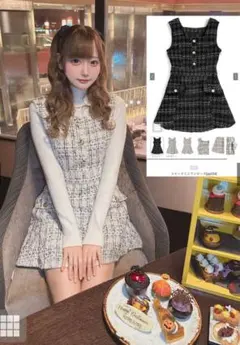 GRL ツイードミニワンピース