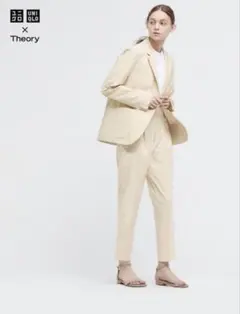 UNIQLO×theory ユニクロ×セオリー　感動タックイージーパンツ　白