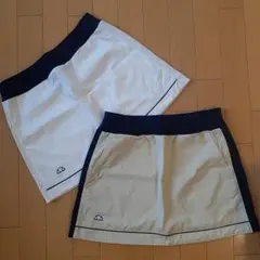 【美品】ellesse レディーステニスウェア スコートLサイズ ２枚セット