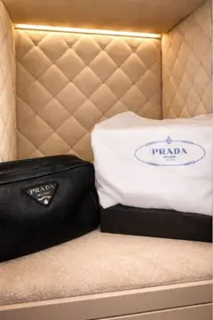 ♡*✨様 PRADA 黒 レザー ショルダーバッグ