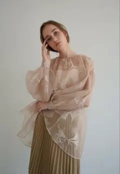 sheer over flare blouseのサムネイル