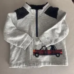 ファミリア　車　男の子　80 トレーナー　ハーフジップ