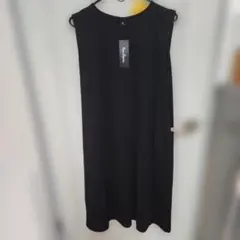 アンコキーヌ❗ブラック ノースリーブ ロングワンピース LL