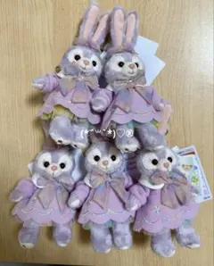 ディズニー　ステラルー　ぬいぐるみバッジ　5個
