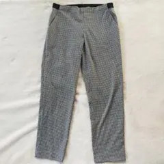 ユニクロ✨ギンガムチェック　レギンスパンツ　M　黒