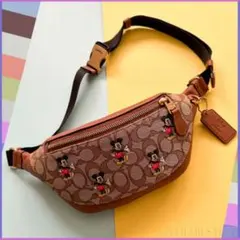 COACH ミッキー　ボディバッグ