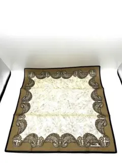 【シール付き未使用品】LANCEL ランセル ハンカチ スカーフ ブラウン系