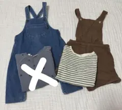 ベビー オーバーオール Tシャツセット