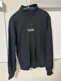 【ぺー。様専用】STUSSY ブラック ハーフジップ トレーナー