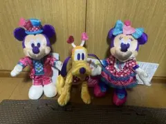 ディズニー　ミニー　パルパルーザ　ミニパル　ぬいぐるみバッジ　3点セット