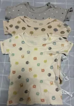 ②しまむら　半袖肌着3枚セット　100