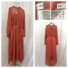 FRAY I.D バックツイスト シャツワンピース インナー付き