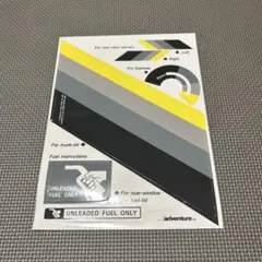 s*y様 当時物☆希少　グラデコステッカー　黒/黄　旧車 族車 街道レーサー