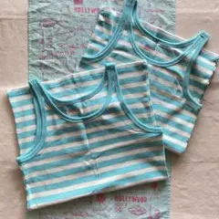 Gapkids　白水色　ボーダー　タンクトップ