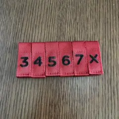 ヘッドカバー用ナンバー　セット