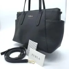 【極美品】FURLA フルラ アリアナ レザー 2WAY ショルダー　大容量