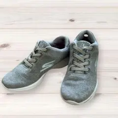 スケッチャーズGowalk4 グレー スニーカー24cmスリッポン