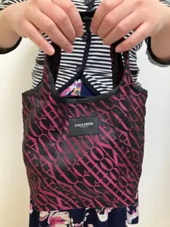 【新品】フォションエコバッグミニサイズ携帯とお財布を入れるのに丁度良いサイズ感