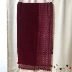 着物　ストール　ワインレッド
