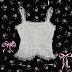 y2k 00s❤︎LIZ LISA系 coquette リボン キャミソールのサムネイル