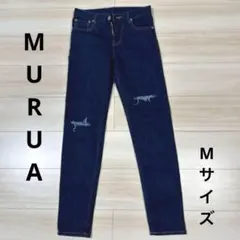 【美品✨】MURUA ムルーア ダメージ加工 スキニーデニム パンツのサムネイル