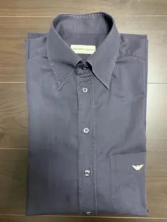 【EMPORIO ARMANI】ネイビー系シャツ XLサイズ相当