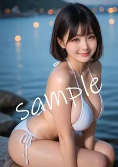 No3496】AI美女 A4ポスター 水着 グラビア - メルカリ