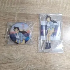 名探偵コナン　毛利蘭アクリルスタンド　缶バッチセット