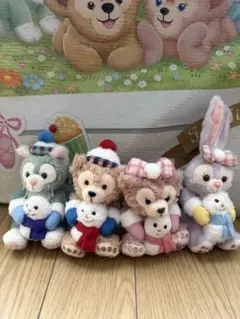 東京ディズニーシー ダッフィ ぬいぐるみストラップ(ジョリーウィンターホリデー)