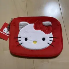 ハローキティ フリースポーチ 赤