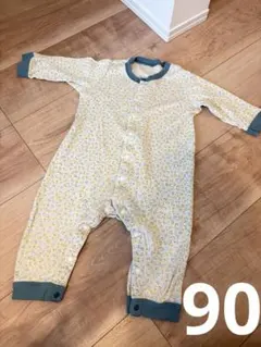 UNIQLO ユニクロ 小花柄 長袖ロンパース 90cm 女の子