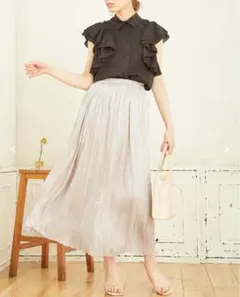 INGNI(イング) ワッシャープリーツスカート　サイズF