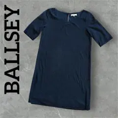 BALLSEY 黒　レース　ワンピース　日本製　半袖　フォーマルワンピース　綺麗