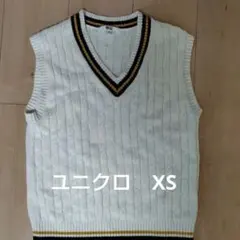 ユニクロ Vネック ニットベスト XS