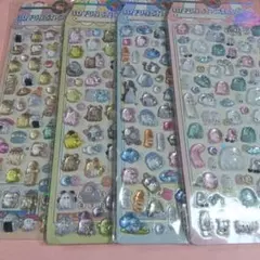 【え】オバケーヌボンボンドロップシール４枚　ゴースト　おばけ　アニマル　動物