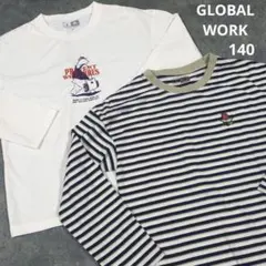 GLOBAL WORK ストライプTシャツ 140のサムネイル