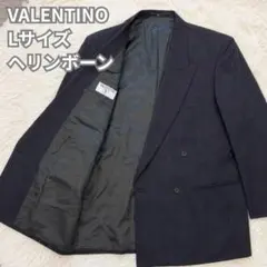 VALENTINO テーラードジャケット L グレー ヘリンボーンのサムネイル