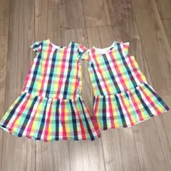 babyGap チェック柄ワンピース 2枚セット 姉妹おそろいのサムネイル