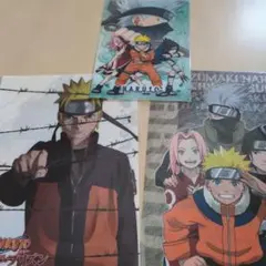 NARUTO ナルト ローソン クリアファイル 劇場版NARUTO疾風伝絆 全種