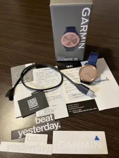 GARMIN VIVOMOVE 3S ネイビー/ローズゴールド