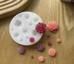 NO 269 シリコンモールド　バラ　フラワー　花　レジン