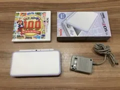 【美品】Nintendo 2DS LL ホワイト/ラベンダー 本体　※オマケ付き