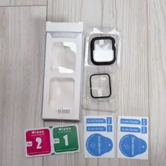 Apple Watch ケース 40mm 2個セットブラック、クリア保護カバー